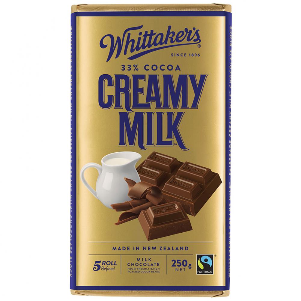 Whittakers 惠特克 香滑牛奶巧克力33%可可 250克